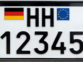 black foil for lisence plate for USA and Germany